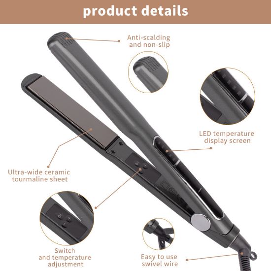 Picture of Electric splint, dual-purpose for straightening and curling hair
